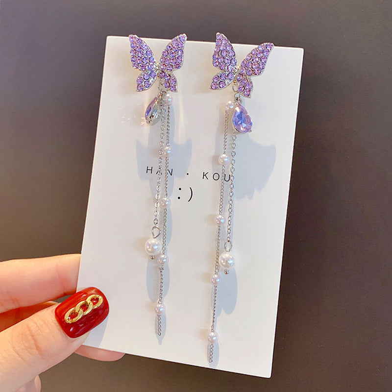 Needle Transparent Resin Geometric Simple High Earrings