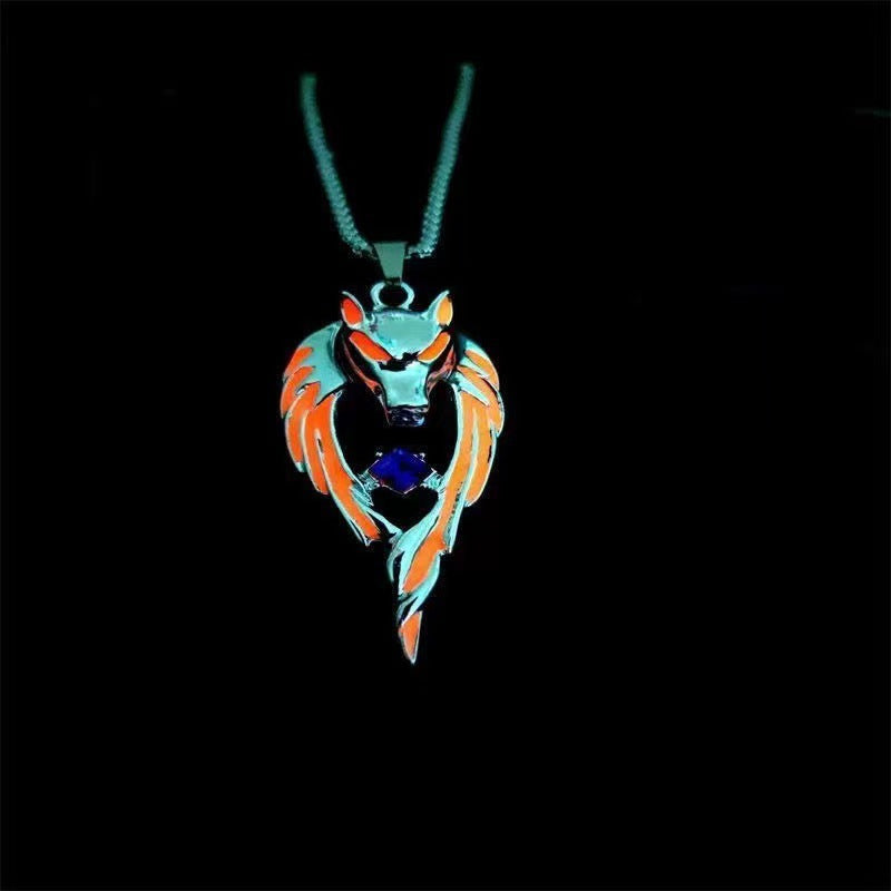 Hop Street Hipster Noctilucent Wolf Totem Necklaces