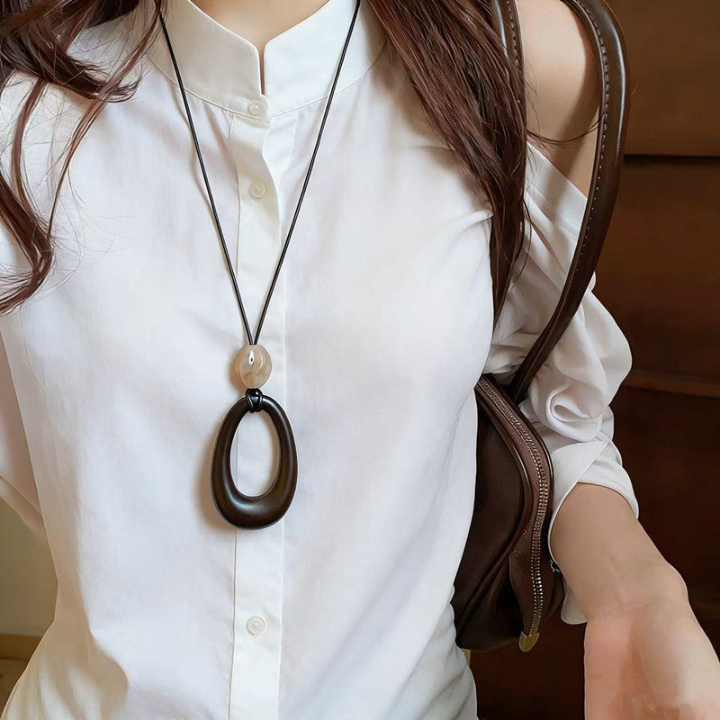 Women's Light Luxury Minority Long Sweater Chain Necklace