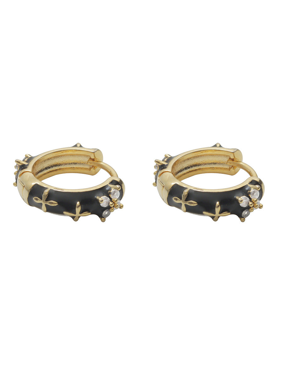 Women's Light Luxury Minority Design Circle Ear Clip Earrings