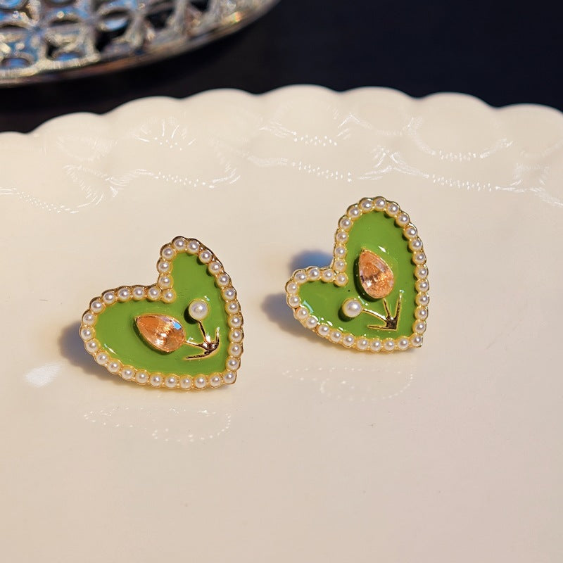 Women's Creative Simple Pearl Vintage Ornament Earrings