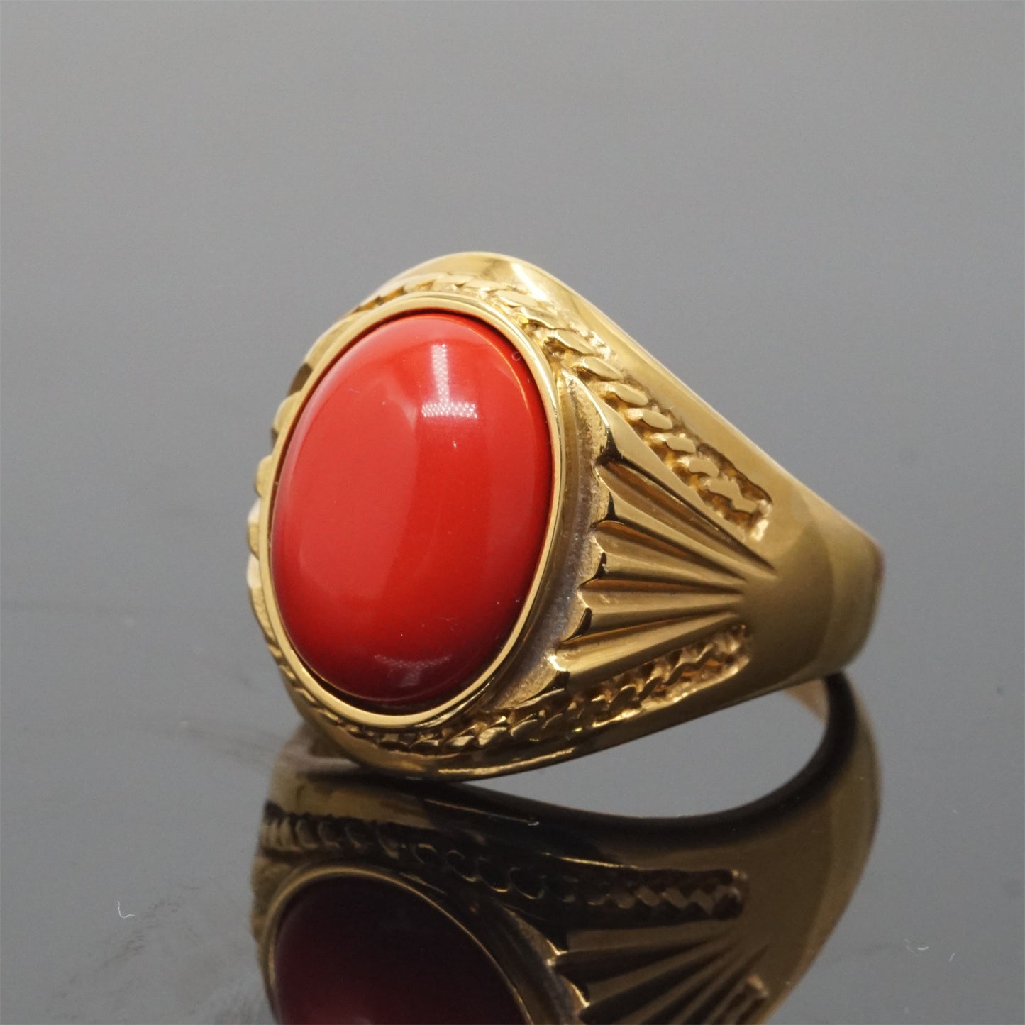 Women's & Men's Trendy Titanium Steel Inlaid Graceful Fashionable Rings