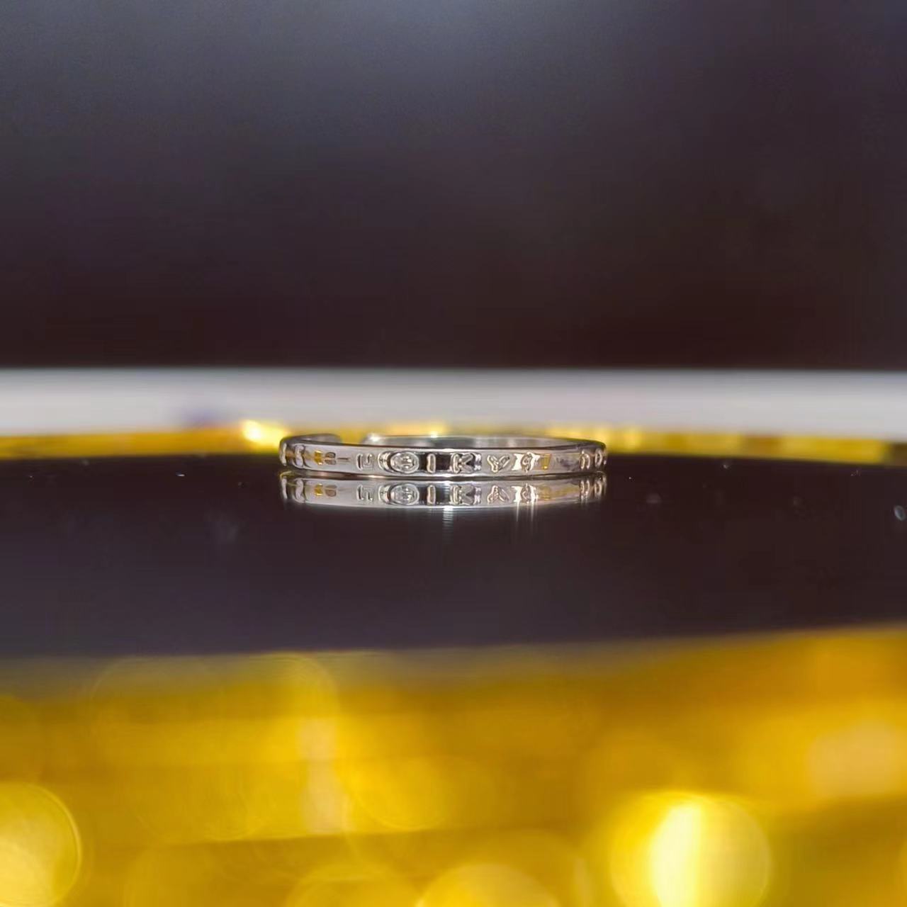 Simple Zircon Metal Open Suit Female Design High Sense Rings