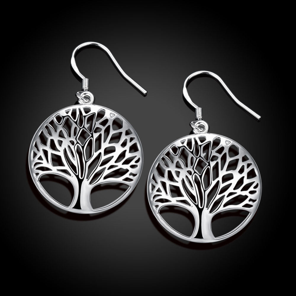 Lake Sier Fashion Lady Tree-shaped Of Life Earrings