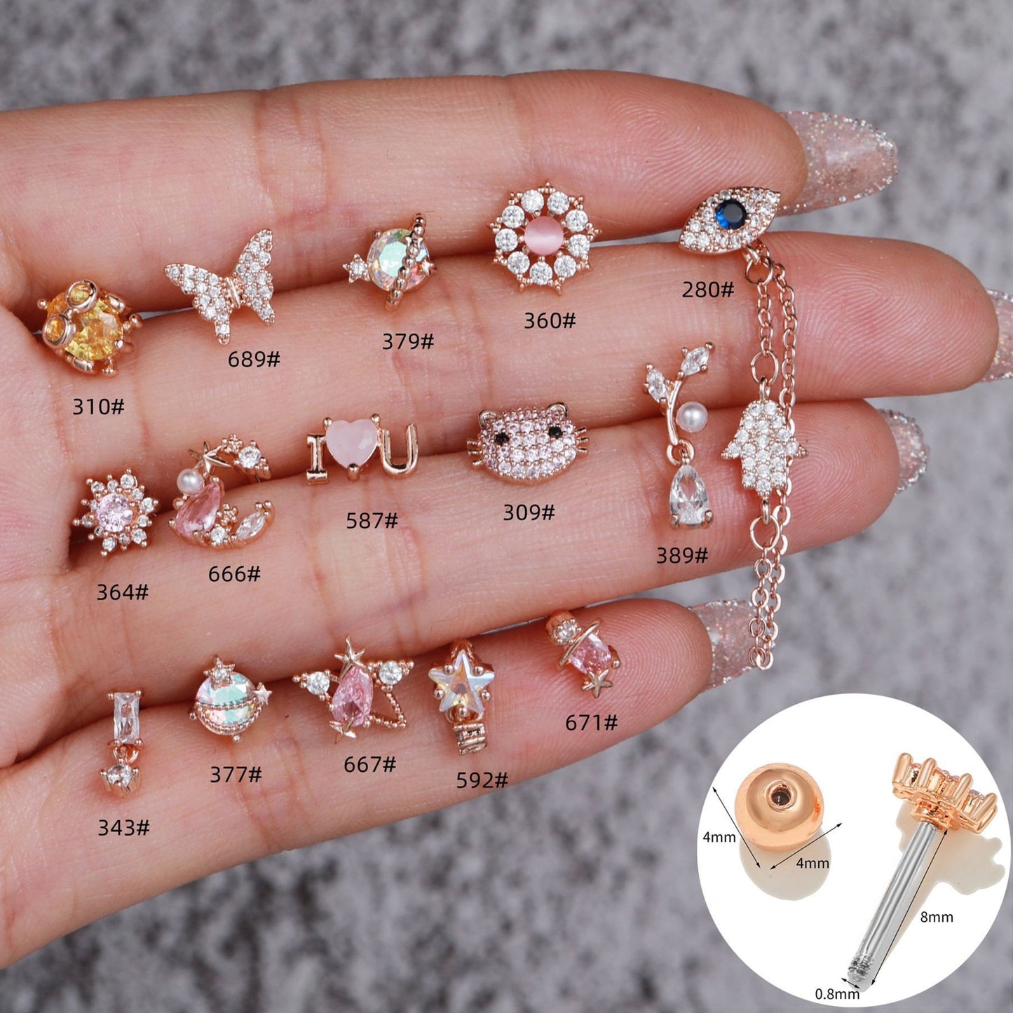 Geometric Metal Light Luxury Simplicity Ear Rings