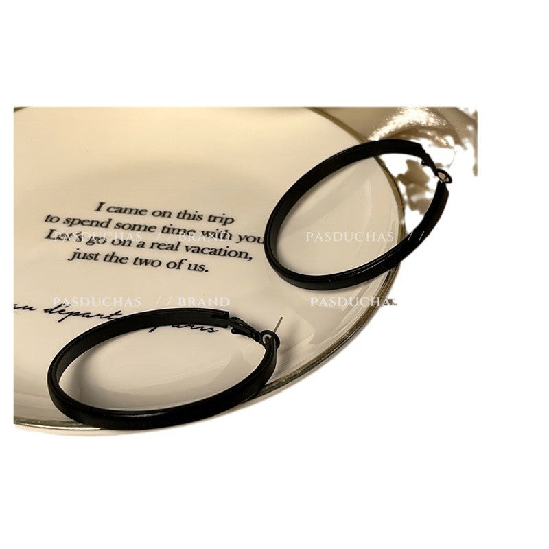 Atmosphere Hoop Design High Class Elegant Earrings