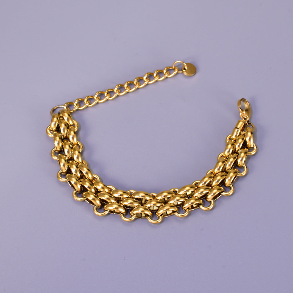 Steel Chain Edit Shape Fashionable Street Beat Bracelets