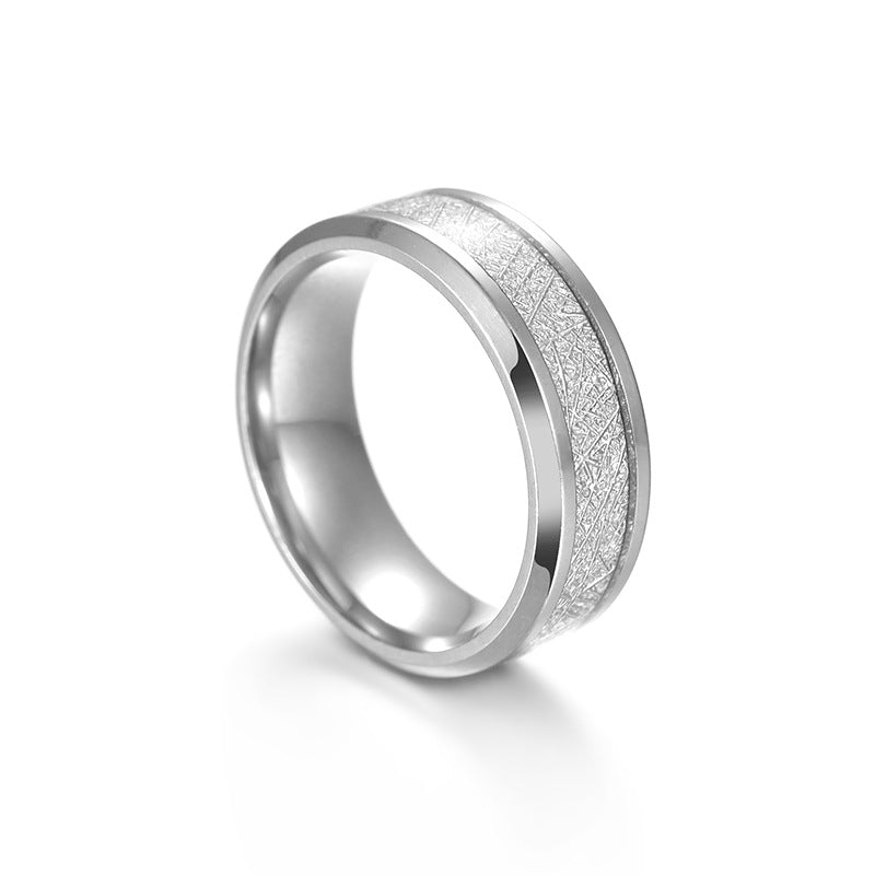Men's Ice Silk Foil Titanium Steel Fog Rings