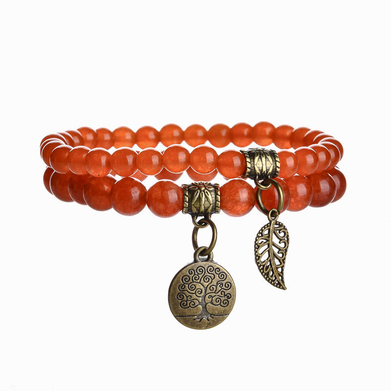 Lucky Tree Leaf Suit Colorful Tiger Bracelets