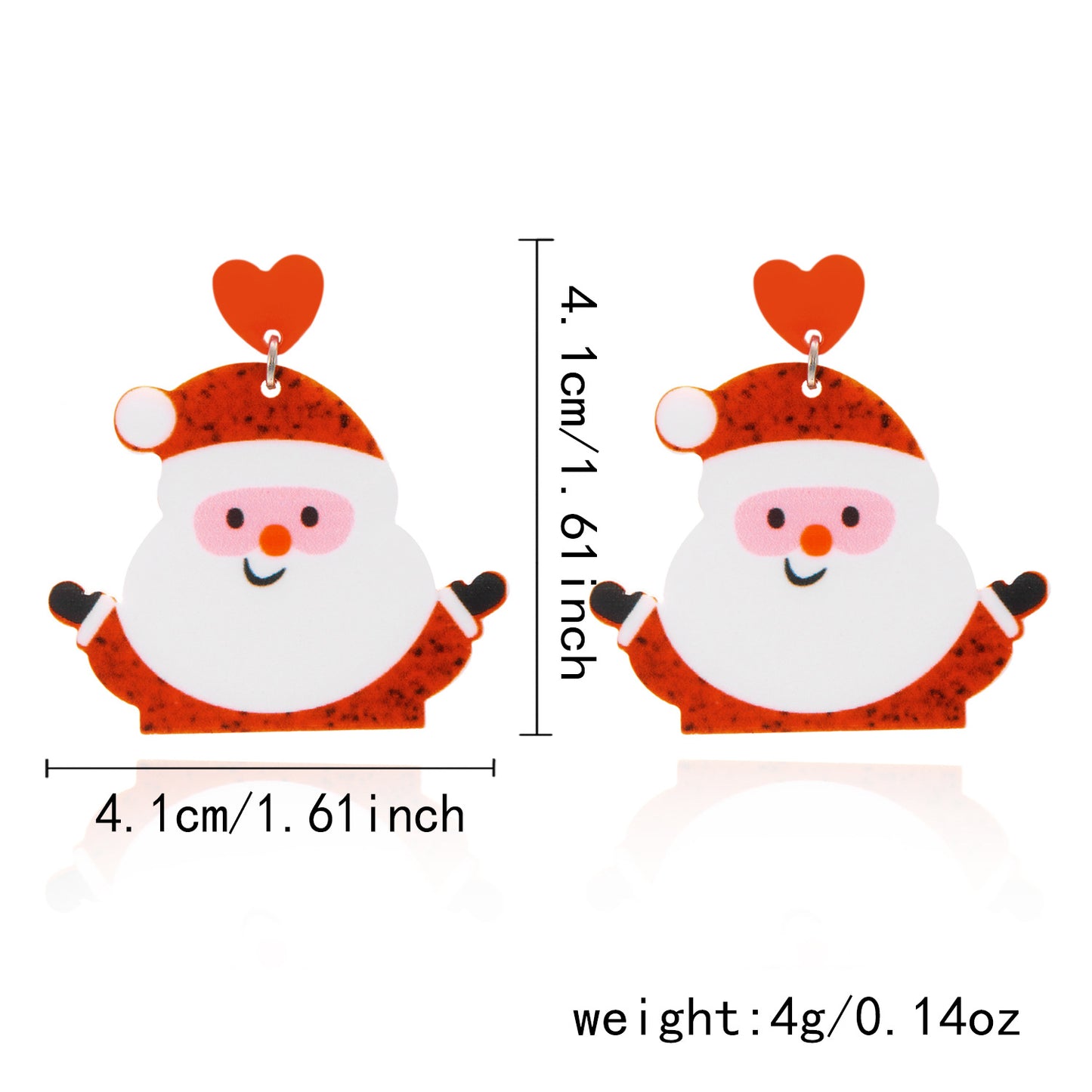 High-grade Christmas Santa Claus Tree Bell Earrings
