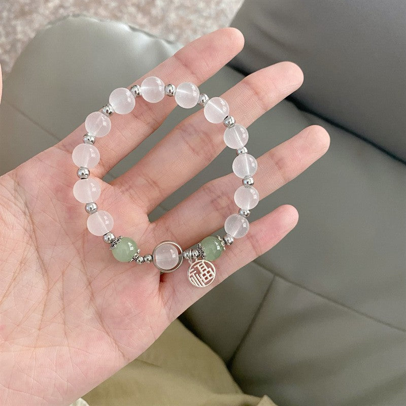 Style Beaded Elastic String Sweet Colored Bracelets