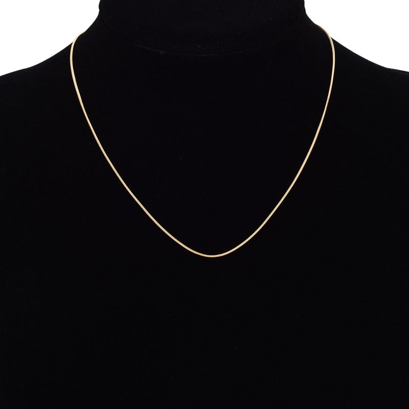 Simple Clavicle Chain Stainless Steel Snake Necklaces