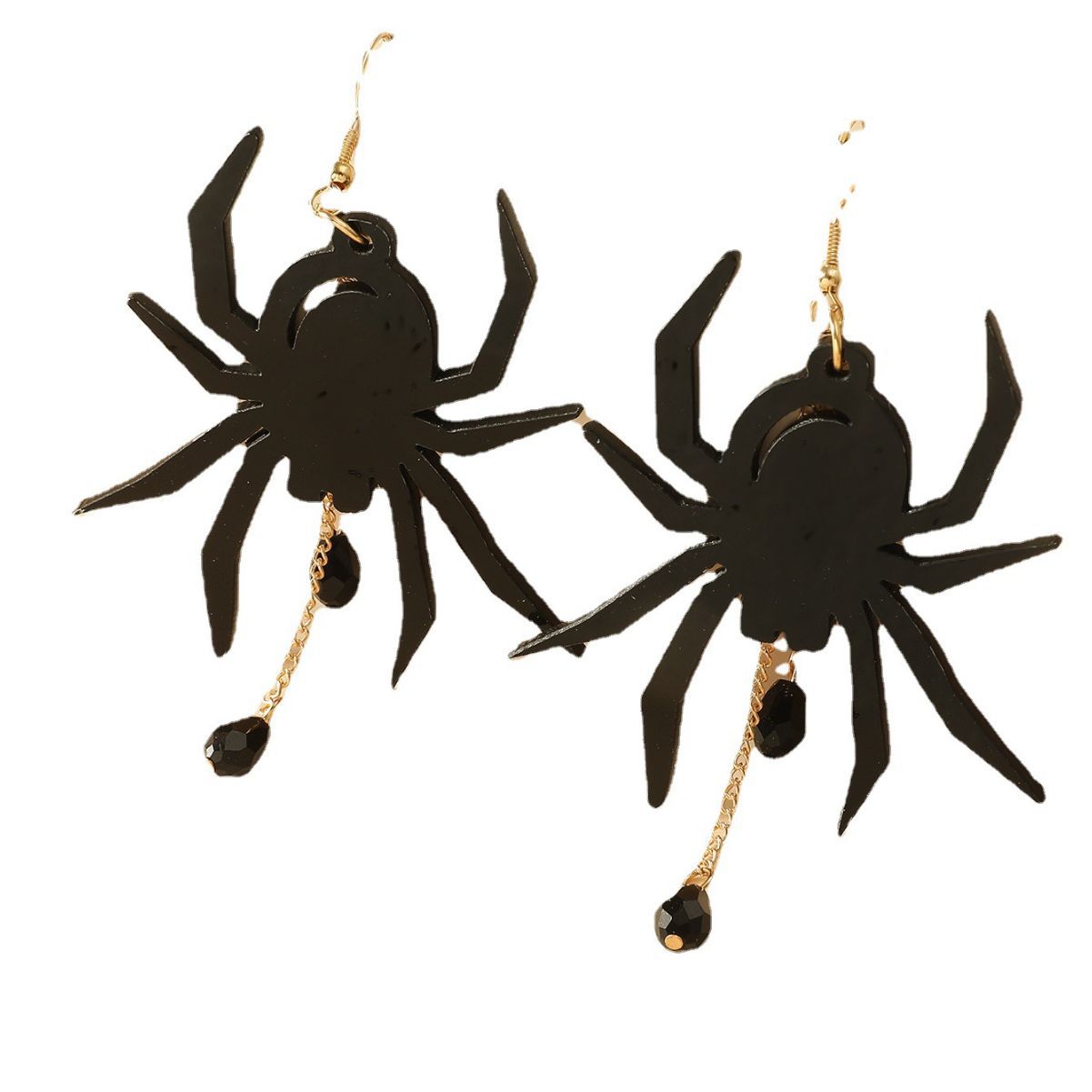 Punk Exaggerated Spider Ghost Skull Hand Acrylic Earrings