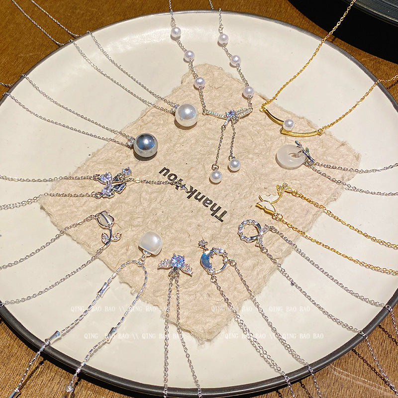 Women's Versatile High Sense Short Pearl Design Necklaces