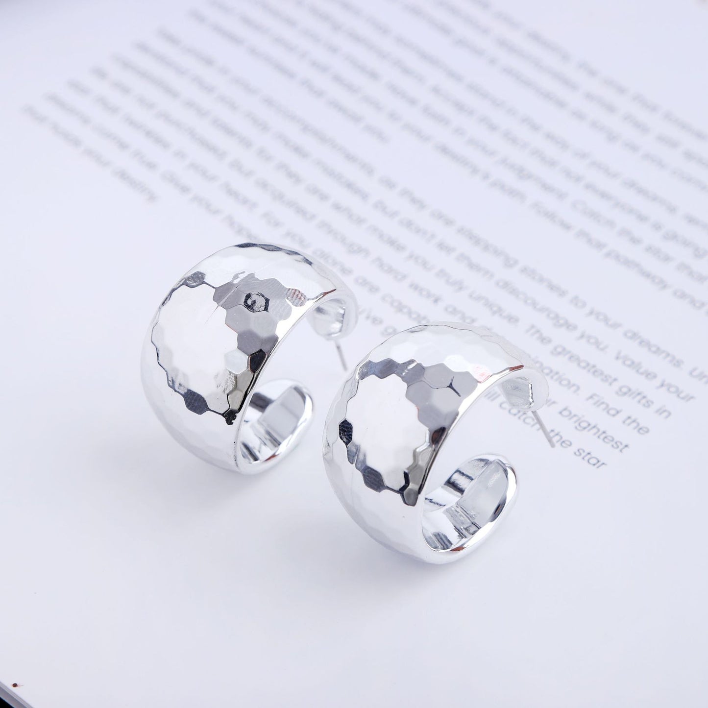 Shaped Steel Needle Graceful Personality High-grade Earrings