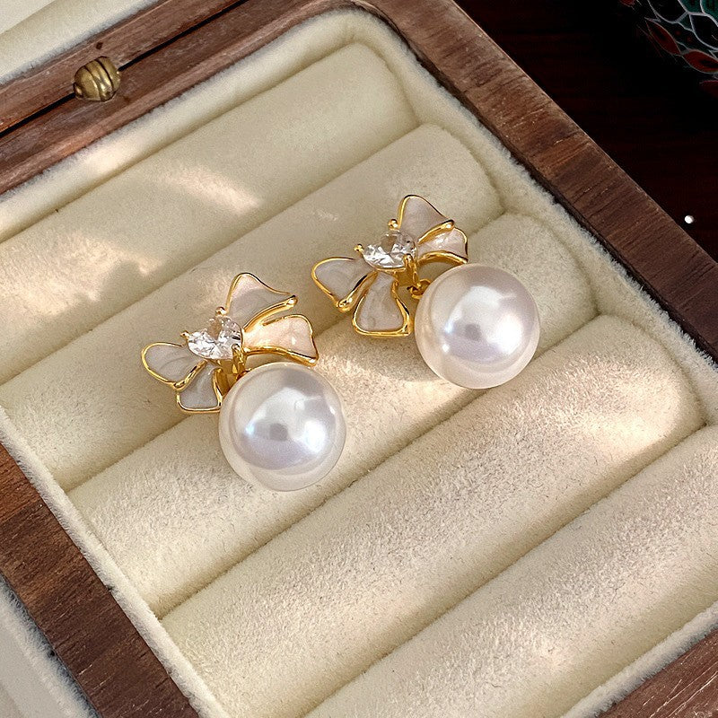 Shining Diamond Irregular Round Female Special Earrings