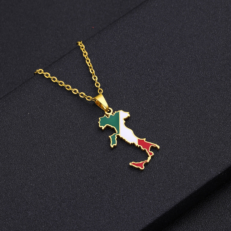 Women's Stainless Steel National Style Niche Design Light Luxury Necklaces
