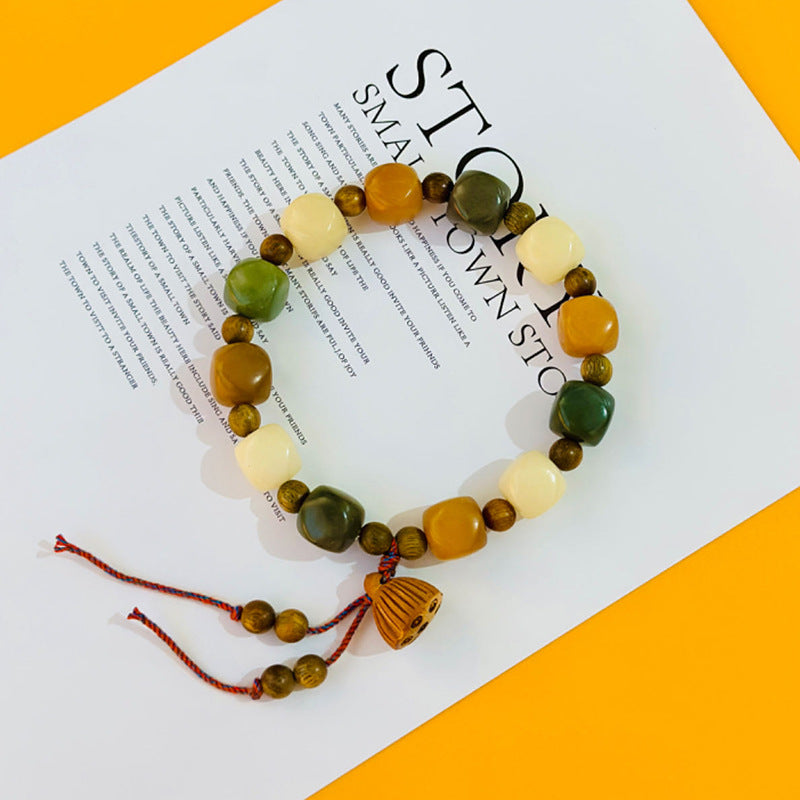 Paw Caramel Gradient Green Candy Landscape Material Bracelets