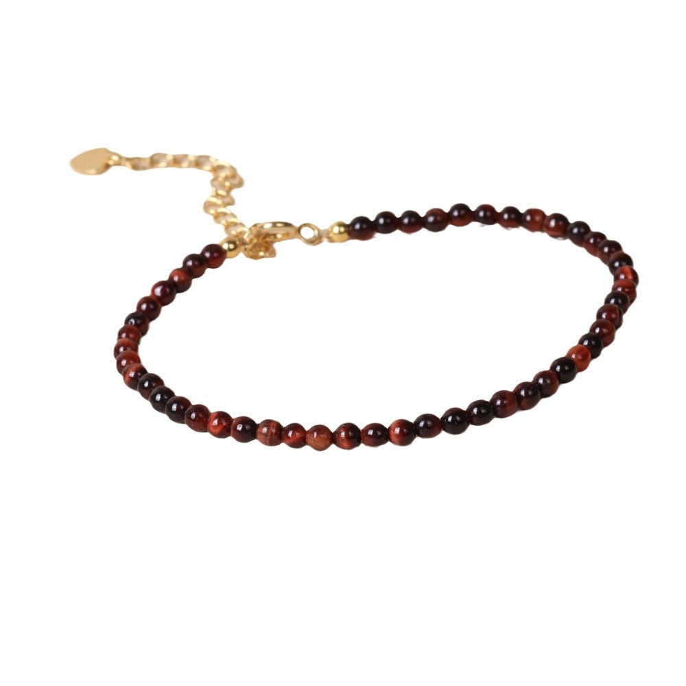 Fine Natural Stone Surface Cutting Beads Bracelets