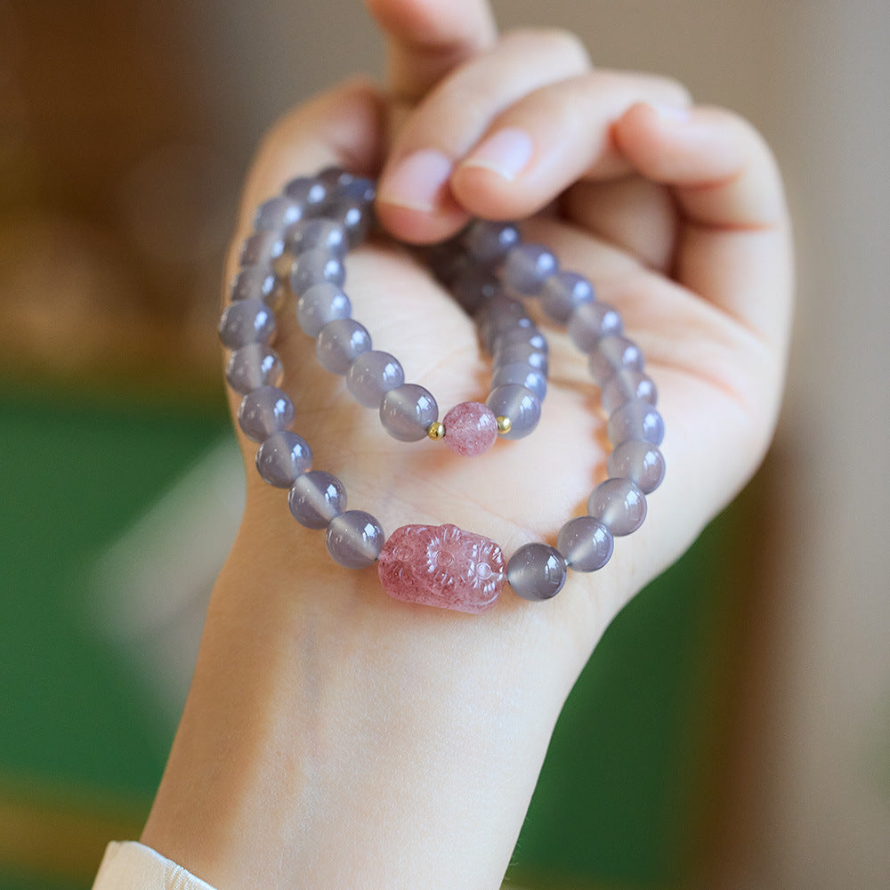 Agate National Style Design Fluorite Live Bracelets