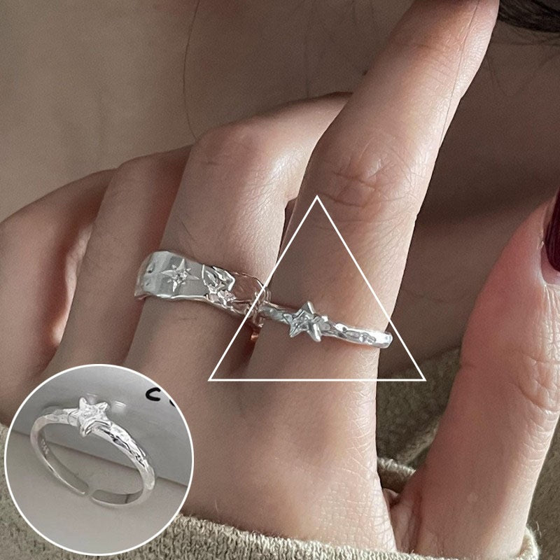 Korean Style First Line Winding Twist Open-end Temperament Rings