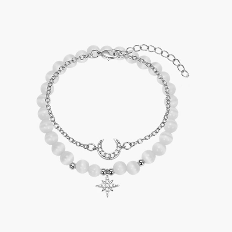 Summer Beaded Niche Temperament Simple Opal Bracelets