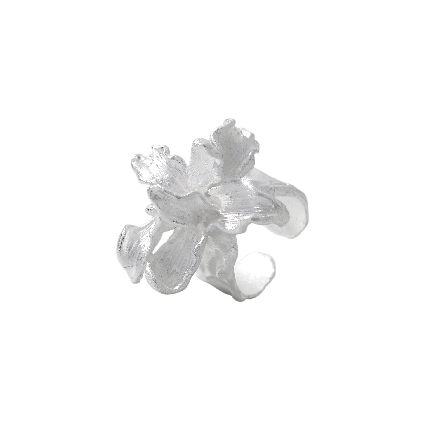 Flower Opening Design Adjustable Retro High Sense Rings