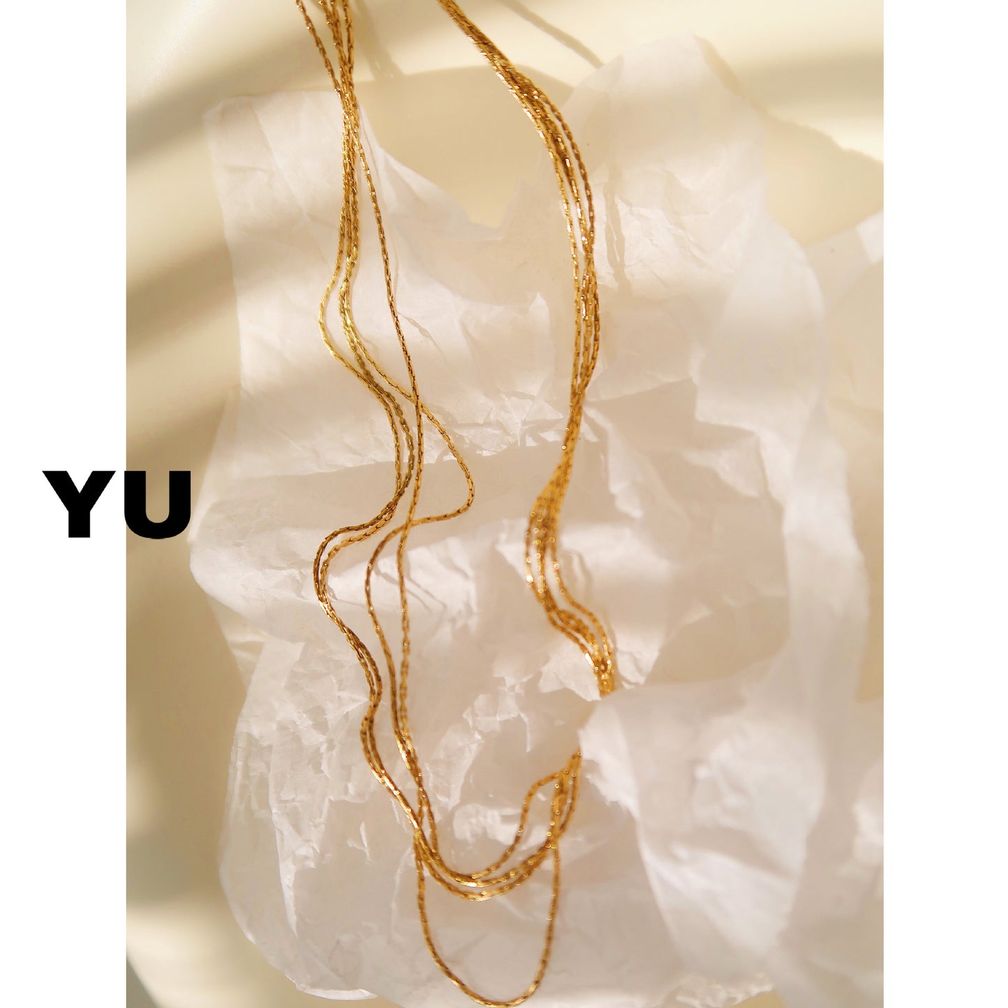Retro High-grade Versatile Titanium Steel Gold-plated Necklaces