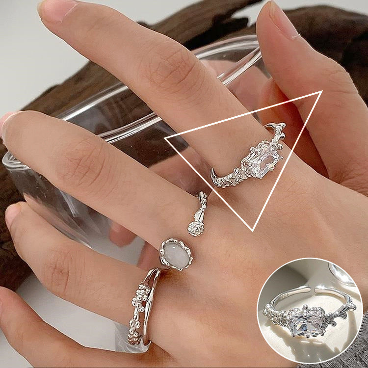 Korean Style First Line Winding Twist Open-end Temperament Rings