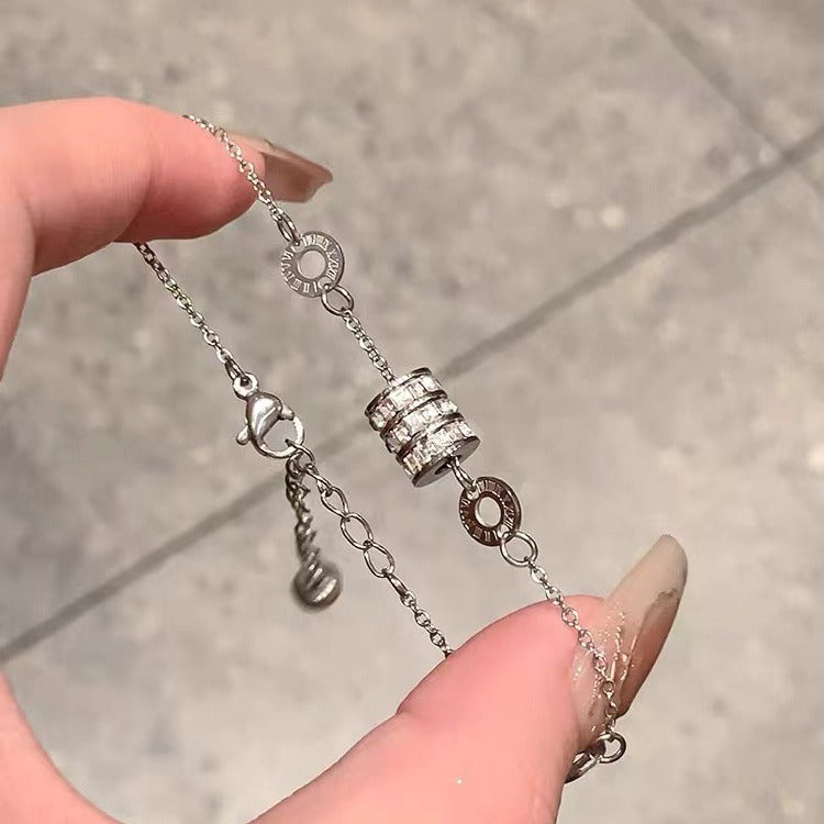 Roman Small Waist Fashionable Full Diamond Bracelets