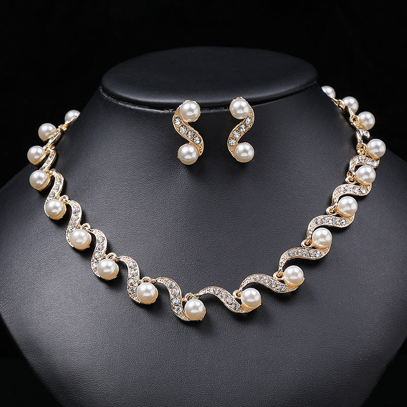 Light Luxury Minority Sweater Chain Clavicle Jewelry Set