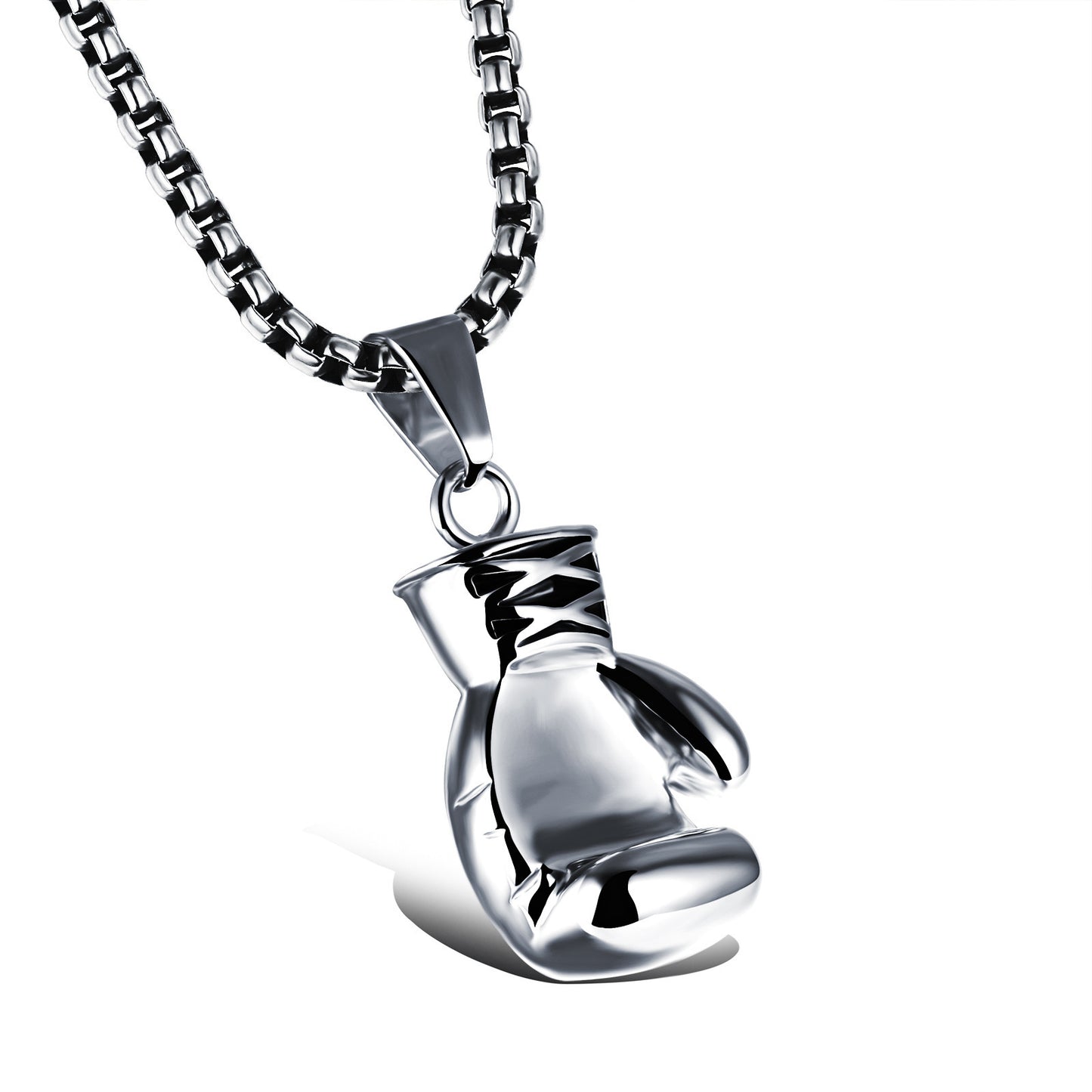 Punk Ornament Titanium Steel Polished Black Necklaces
