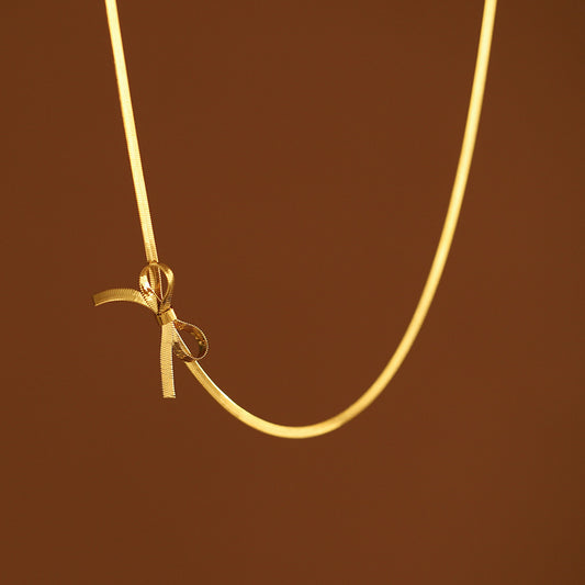 Snake Bones Chain Butterfly Fresh Sweet Necklaces