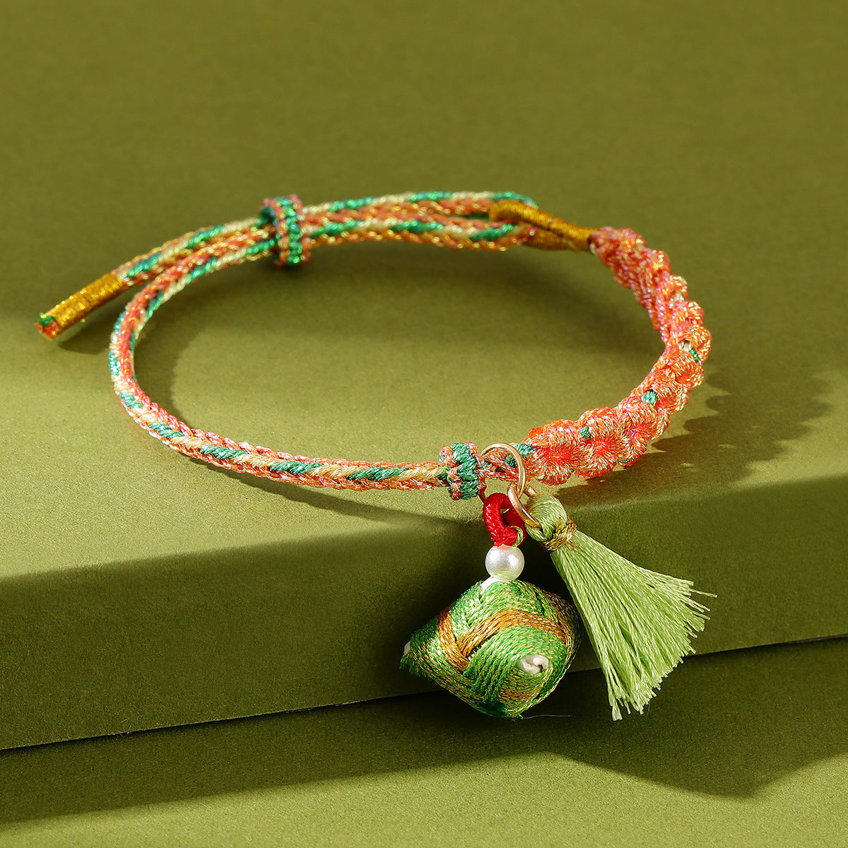 Rope Dragon Boat Festival Carrying Strap Tassel Peach Blossom Knot Bracelet