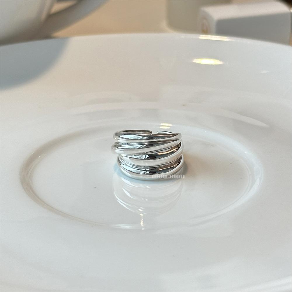 Korean Jewelry Sterling Sier Line Personalized Rings