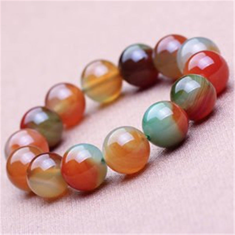 Agate Red Green Live Broadcast Scenic Bracelets