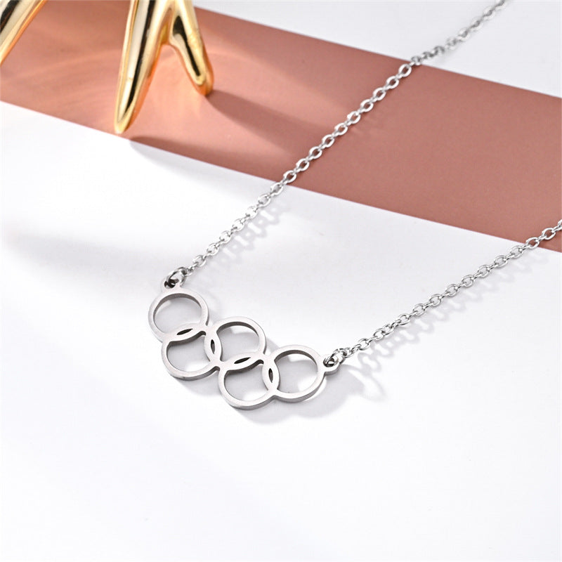 Digital Couple Clavicle Chain Love Commemorative Necklaces