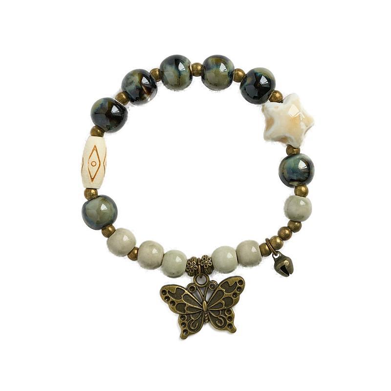 Ethnic Style Ceramic Ancient Beaded Artistic Bracelets