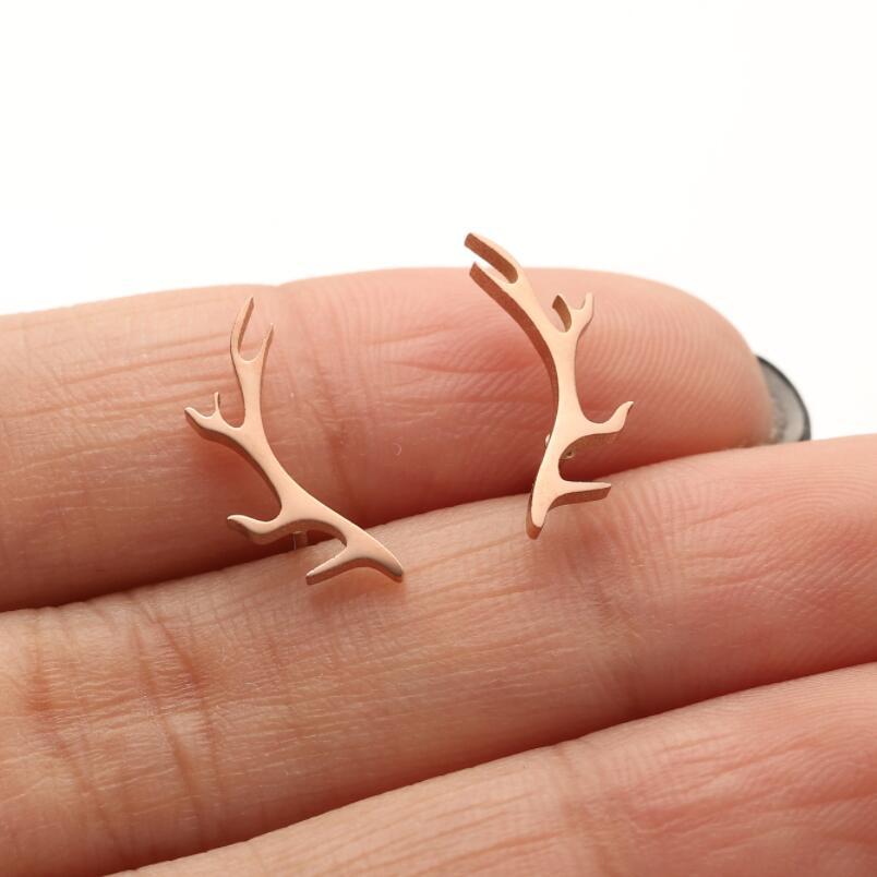 Accessories Stainless Steel Bear Elk Snake Bird Earrings