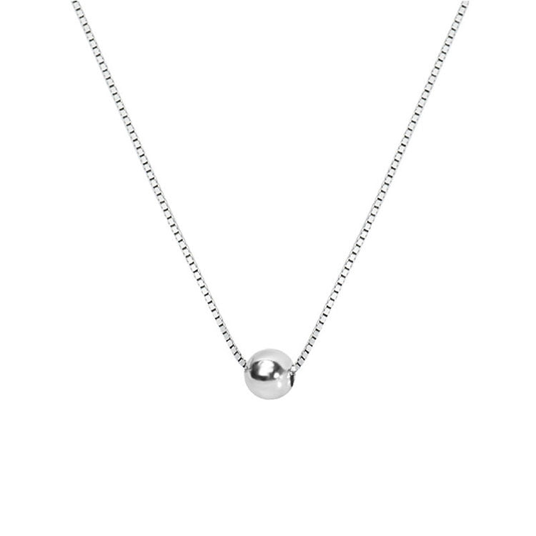 Classic Lucky Beads Simple Personalized Cold Style Golden Bean Clavicle Necklaces