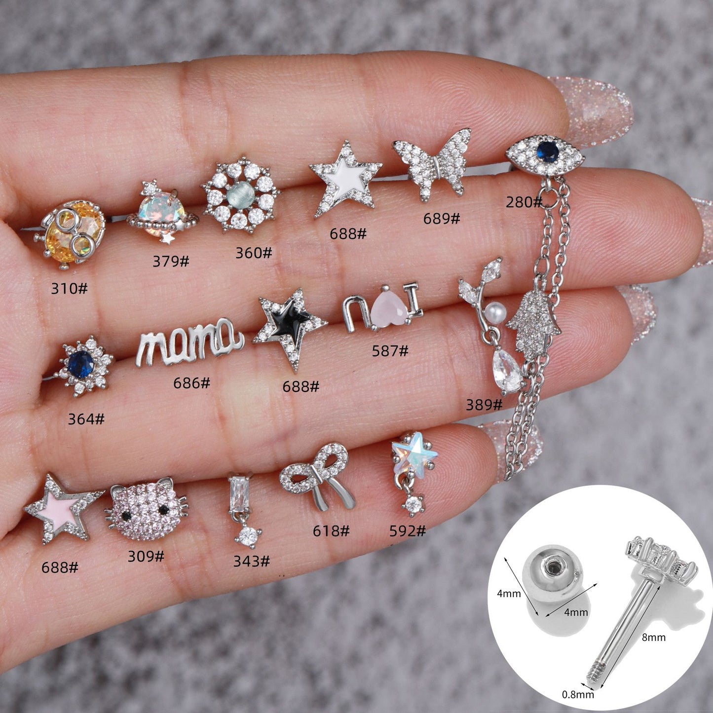 Geometric Metal Light Luxury Simplicity Ear Rings