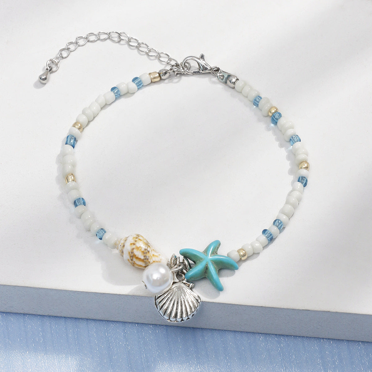 Bohemian Starfish Woven Summer Beach Shell Bracelets