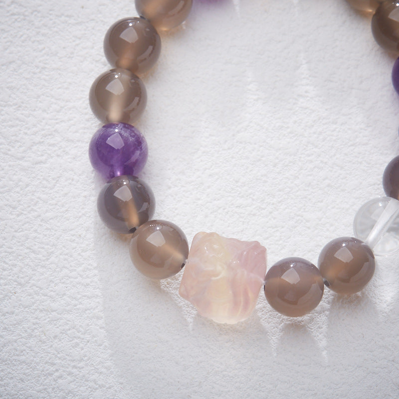 Agate National Style Design Fluorite Live Bracelets