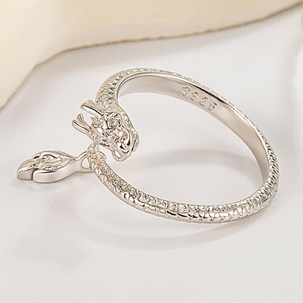 Men's Dragon Magical Waving Its Tail Affordable Luxury Fashion Rings