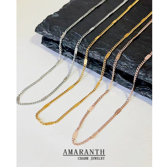 Chain Simple Clavicle Titanium Steel Gold Necklaces