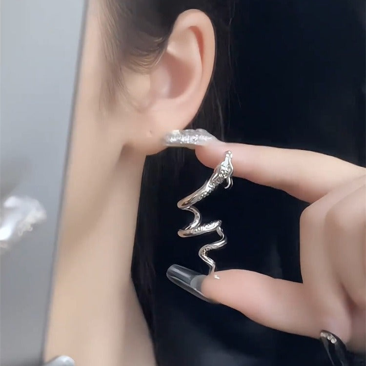 Temperamental Twisted Metallic For Retro Easy Earrings