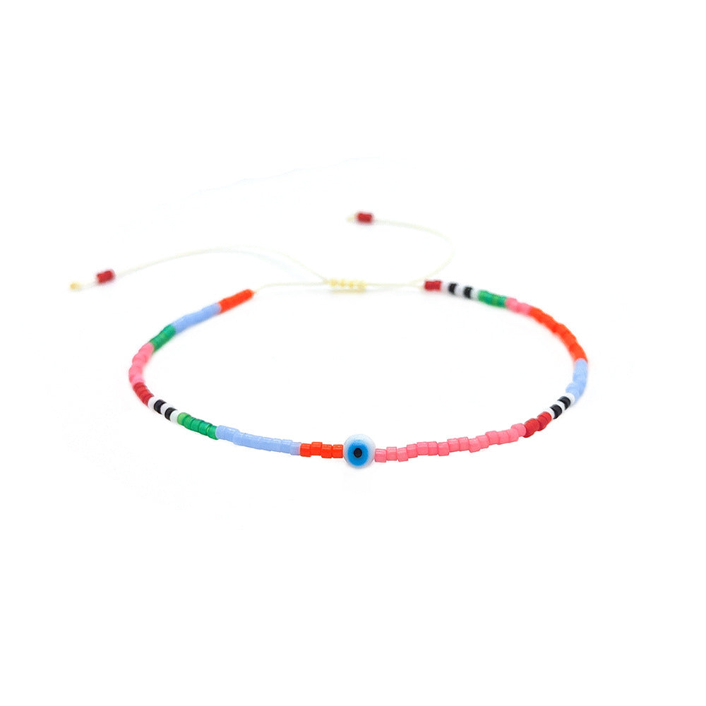 White Beaded Friendship Carrying Strap Simple Bohemian Bracelets