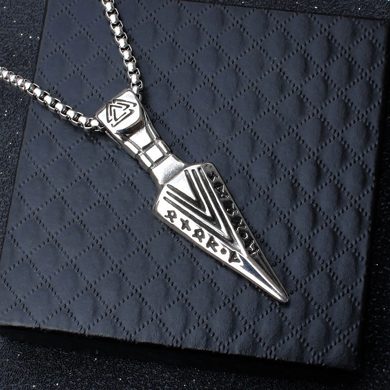 Women's & Men's Rune Arrow Titanium Steel Fashion Creative Necklaces