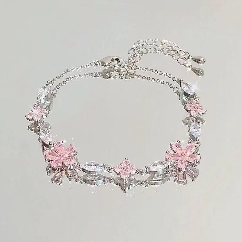 Limited Cherry Blossom Bow Sweet Light Luxury Temperament Bracelets