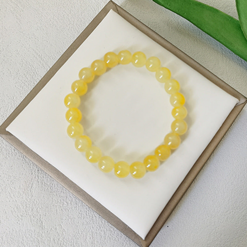 Li Gradient Ice Transparent Two-color Glass Pliable Temperament Hand Bracelets